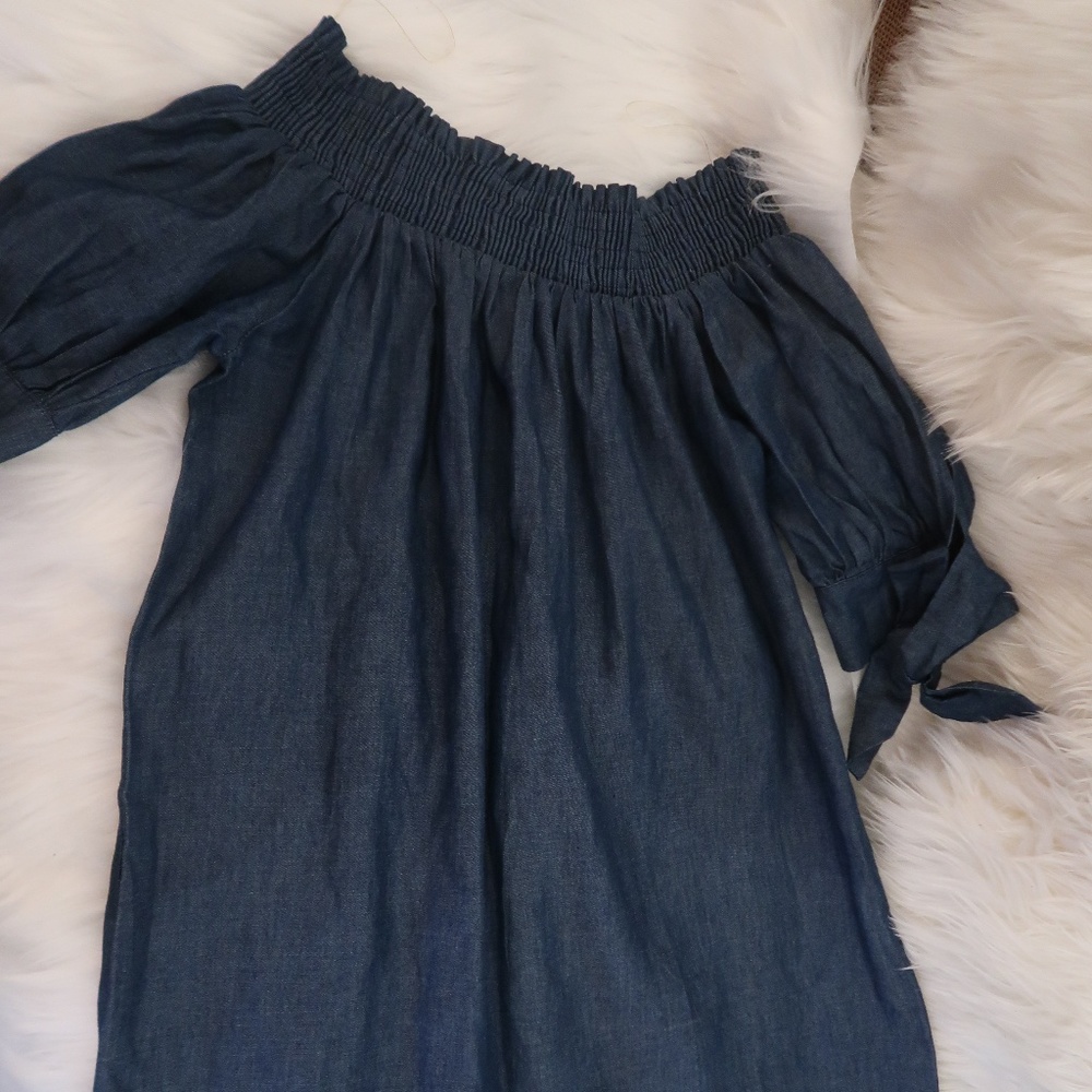 Fashion Nova off the shoulder dress denim - Picture 3 of 8